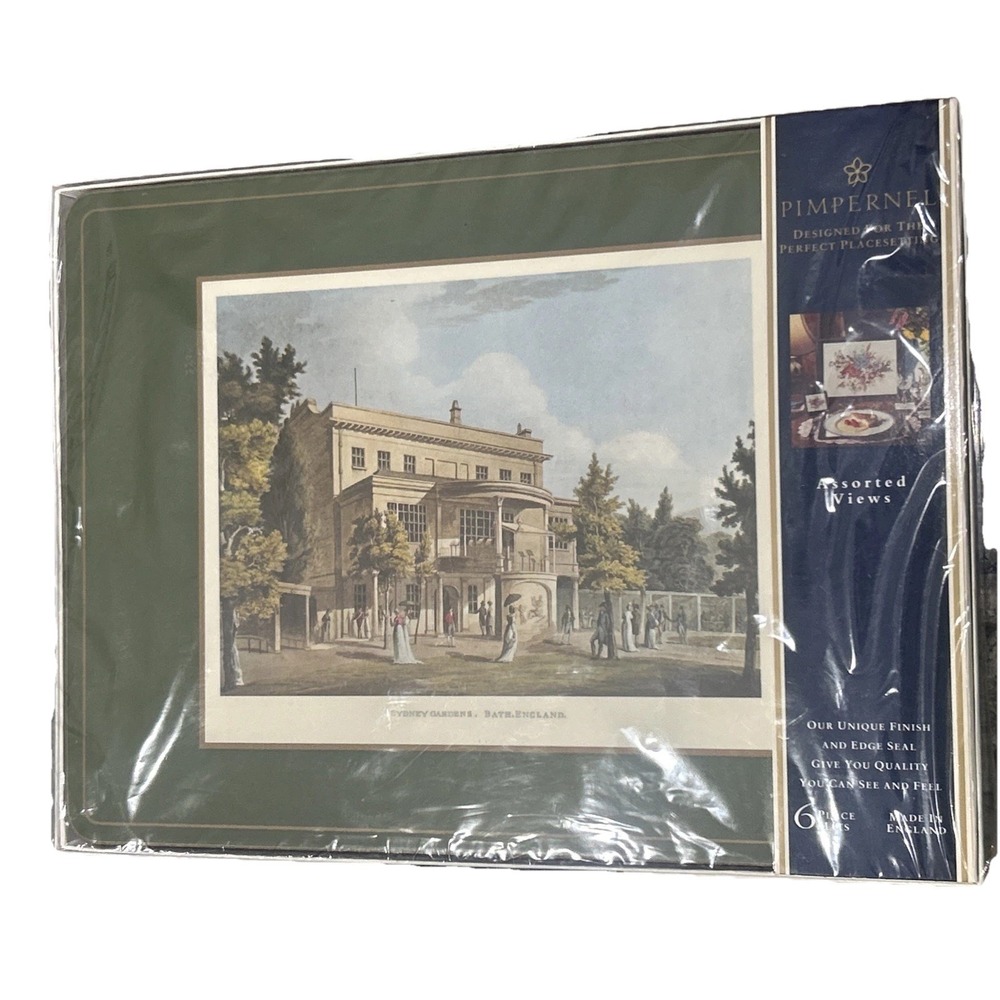 Vtg Pimpernel Assorted Views 6 Placements Mats Made In England New Sealed
